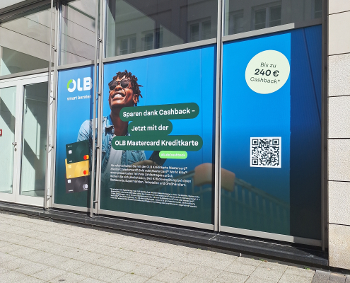 OLB Fensterbeklebung